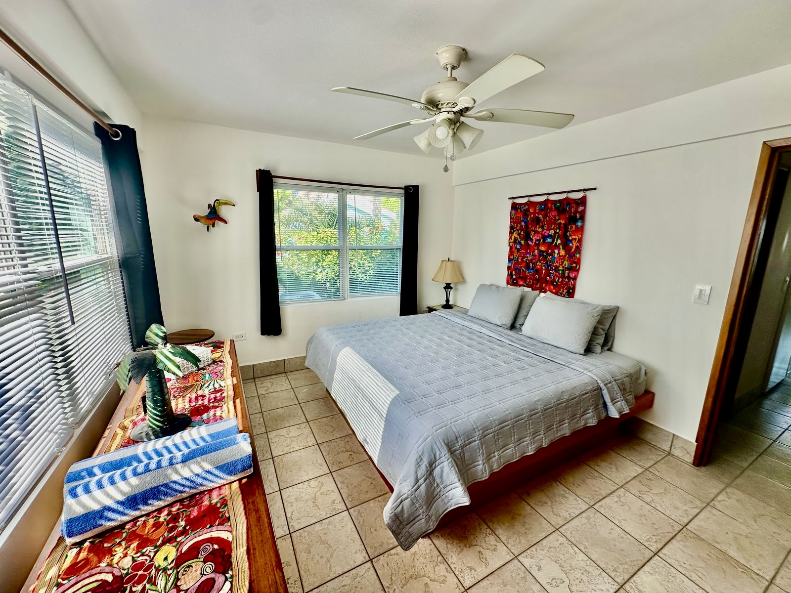 Lower level bedroom, king bed